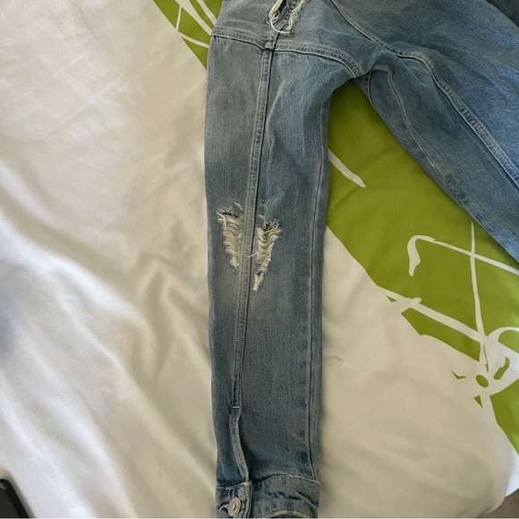 JACK AND JONES Denim Blue Button Down Jean Jacket - Picture 7 of 13